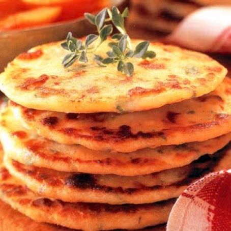 Cheesy Poato Pancakes