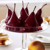 Spiced Red Wine-Poached Pears