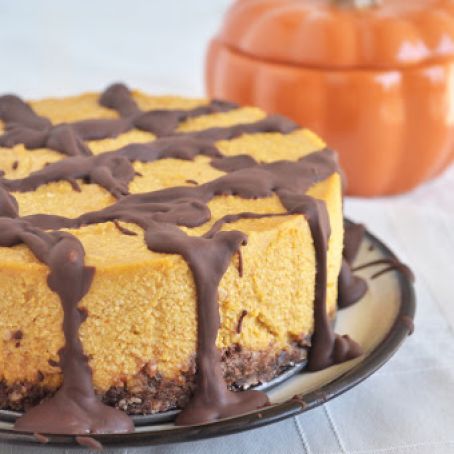 Pumpkin Chocolate Cheesecake