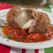 Cheesy Stuffed Meatballs