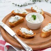 Goat Cheese-Garlic Toasts