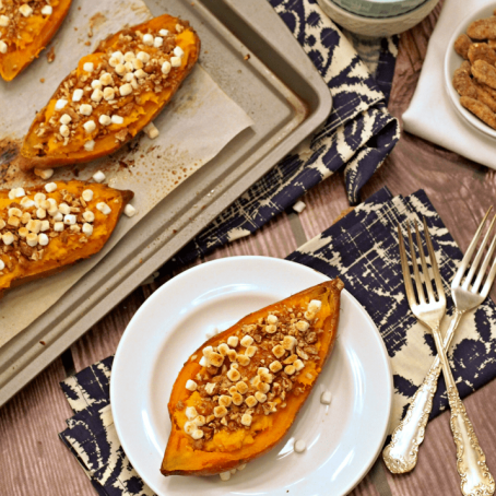 LOADED SWEET POTATO SKINS