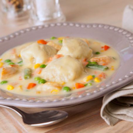 Potato Dumplings With Chicken And Vegetables