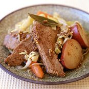 CORNED BEEF AND CABBAGE WITH RED POTATOES