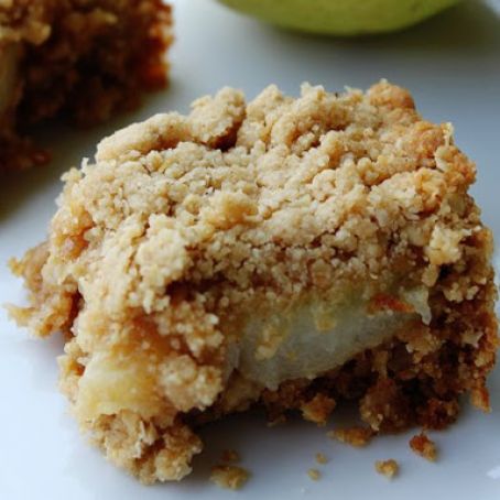 Oatmeal Cookie Pear Bars