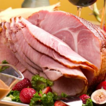 Baked Ham with Marmalade-Horseradish Sauce