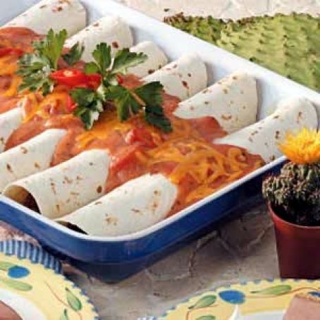 Chedder Beef Enchiladas