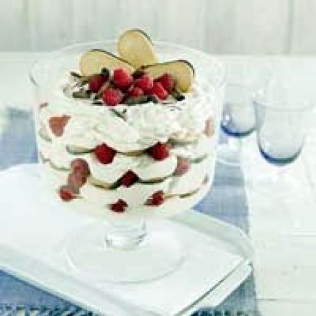 Raspberry Tiramisu Trifle