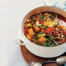 Minestrone with Butternut Squash and Fresh Corn