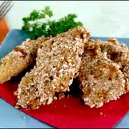 Honey Mustard Pretzel-Coated Chicken Fingers