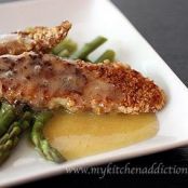 Almond Crusted Tilapia with Orange Beurre Blanc and Fresh Asparagus