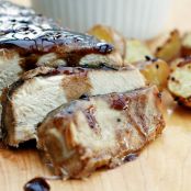BROWN SUGAR AND BALSAMIC GLAZED PORK LOIN