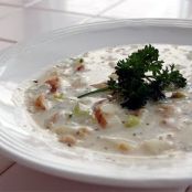 New England clam chowder