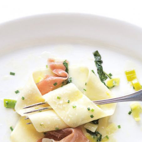 Pappardelle with Arugula and Prosciutto