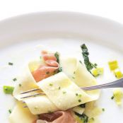 Pappardelle with Arugula and Prosciutto