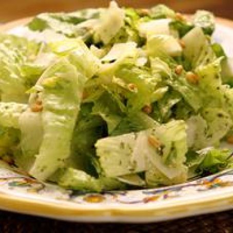 Chopped Hearts of Romaine with Salsa Verde
