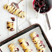Chocolate Cherry Cream Cheese Danish