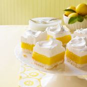 Coconut Lemon Bars with Marshmallow Frosting