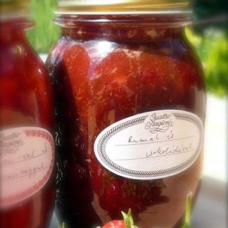 Strawberry Jam with Chocolate and Rum