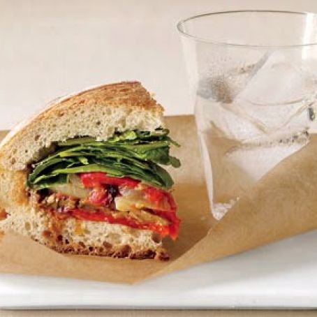 French Roasted Vegetable Sandwich