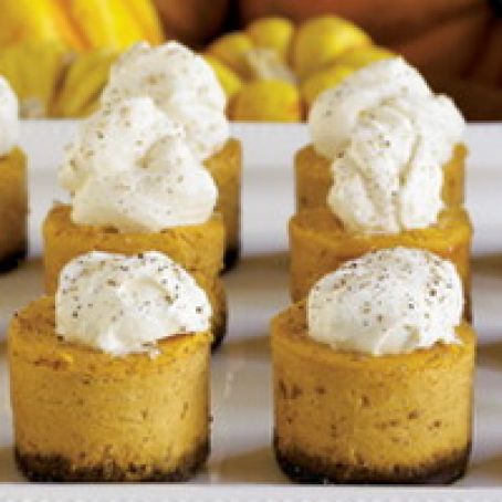 Mini Pumpkin Cheesecakes