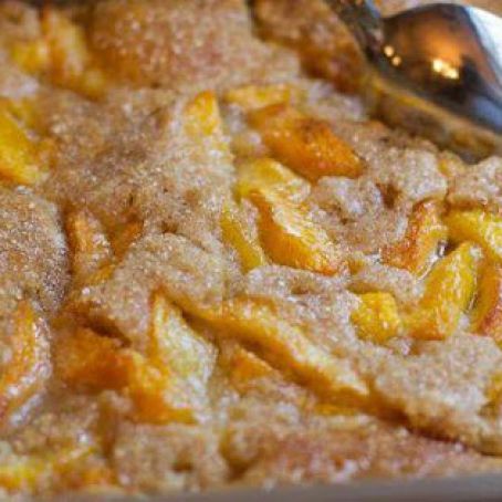 This is the best Peach Cobbler