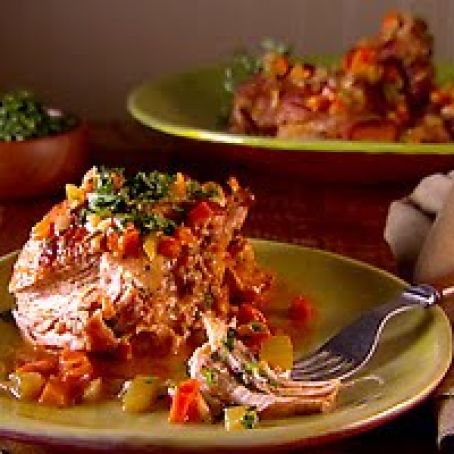 Turkey Osso Buco with Parsley and Rosemary Gremolata