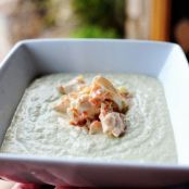 White Gazpacho with Crab Salad