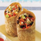 Black Bean, Avocado & Chicken Wrap