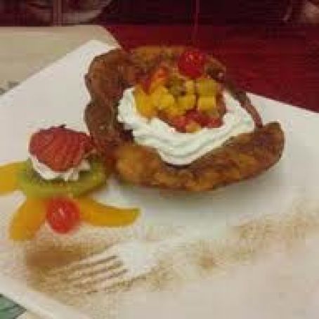 CAMARONES EMPANIZADOS EN SALSA DE DURAZNO