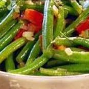 Basil and Tomato Green Beans