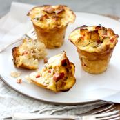 Ham and Cheese Baked Egg Cups