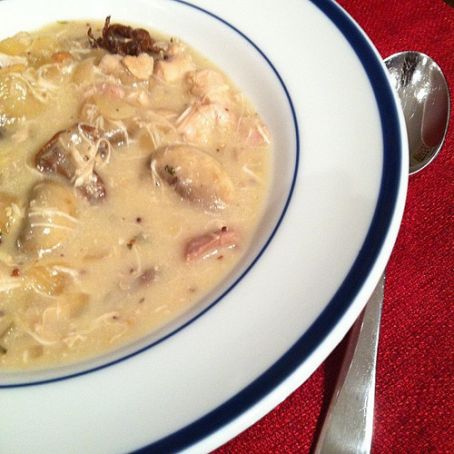 Creamy Crockpot Chicken and Mushroom Stew