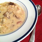 Creamy Crockpot Chicken and Mushroom Stew