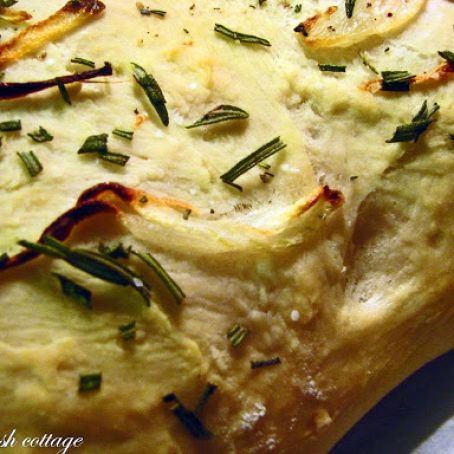 Focaccia with Rosemary and Onions