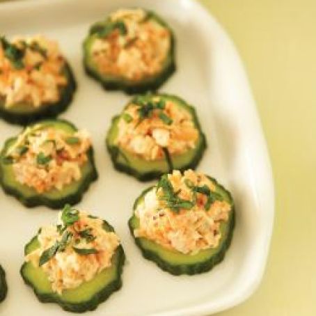 Shrimp on Cucumber Hors D’oeuvres