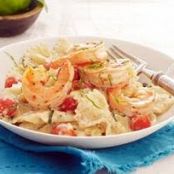 Creamy Tomato-Basil Pasta with Shrimp