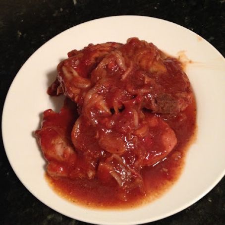 Oven Barbequed Pork Chops