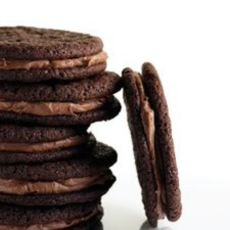 Chocolate Malt Sandwich Cookies