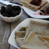 Buckwheat Crêpes with Blackberry Mint Topping