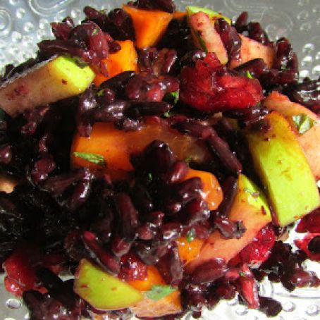 Black Rice with Autumn Fruits