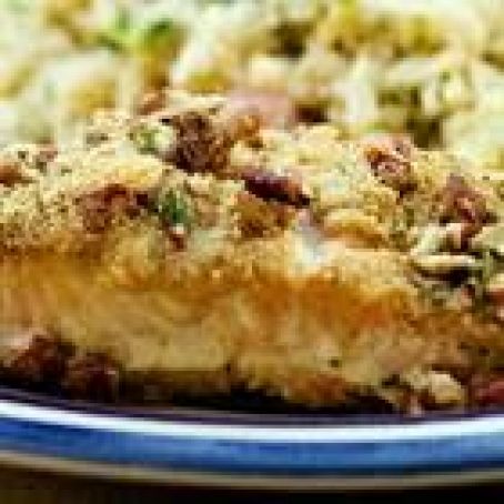 Salmon Bake With Pecan-Crunch Coating