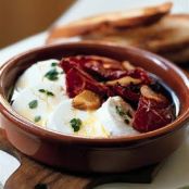 Marinated Goat Cheese with Oven-Roasted Tomatoes