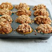 Whole Wheat Pumpkin Streusel Muffins