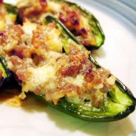 Cheese and Sausage Stuffed Jalapenos