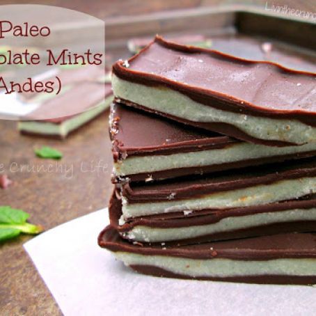 Healthy Dark Chocolate Mints (Copycat Andes Mints)