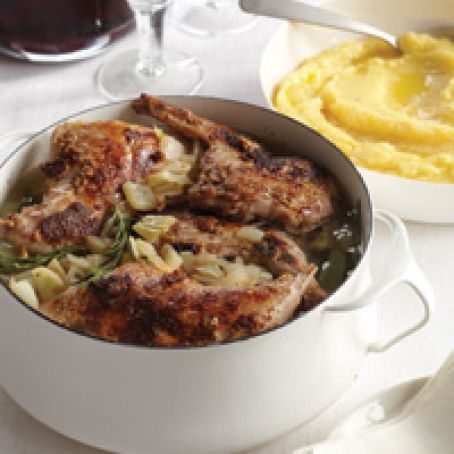 Braised Rabbit with Mustard and Fennel