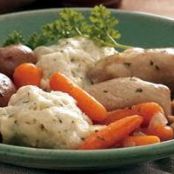 Slow Cooker Chicken and Vegetables with Dumplings