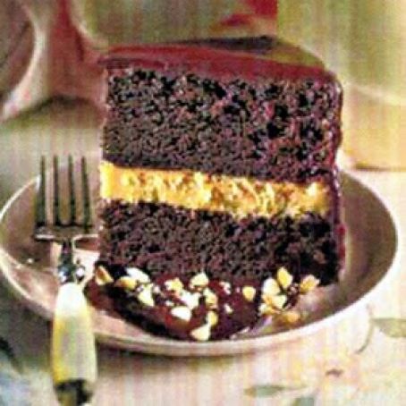 Chocolate-Peanut Butter Mousse Cake