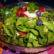 Almond Strawberry Spinach Salad
